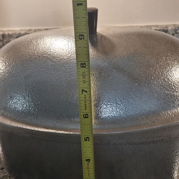 VTG Hammered Club Aluminum Hammercraft Cookware Oval Roaster Dutch Oven 16x10” - Picture 11 of 13